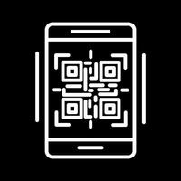 ícone de vetor de código qr