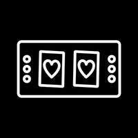 ícone de vetor de mesa de cartas