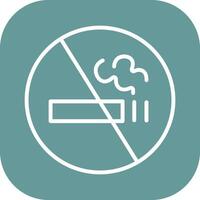 ícone de vetor de sinal de não fumar