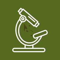 ícone de vetor de microscópio