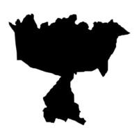 leasina município mapa, administrativo divisão do americano samoa. vetor ilustração.
