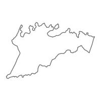 sua município mapa, administrativo divisão do americano samoa. vetor ilustração.