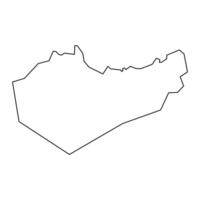 temer Estado mapa, administrativo divisão do sul Sudão. vetor ilustração.
