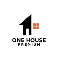 1 1 casa casa carta logotipo ícone Projeto vetor