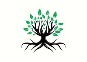 criativo e mínimo abstrato árvore logotipo vetor modelo. eco verde árvore logotipo. natureza árvore vetor ilustração