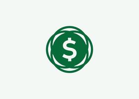 minimalista dólar moeda logotipo Projeto vetor modelo. moeda para o negócio finança vetor. finança moeda moeda