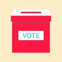 mão votação votação caixa ícone. mão colocando papel dentro a votação caixa. votação conceito. vetor ilustração. eleição e democracia campanha. voto placa.