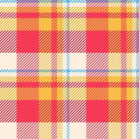 xadrez tecido Verifica do desatado fundo padronizar com uma tartan têxtil textura vetor. vetor