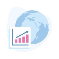 global progresso, global economia crescimento vetor projeto, acima para Prêmio usar