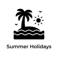 belas projetado ilha vetor projeto, conceito ícone do verão feriados, viagem e verão Férias