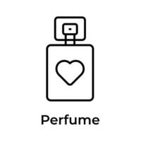 baixar na moda ícone do perfume, fragrância garrafa vetor