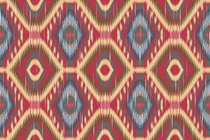 ikat paisley bordado em a tecido dentro Indonésia, Índia e ásia países.geométrico étnico oriental desatado padrão.aztec estilo. ilustração.design para textura,tecido,vestuário,embrulho,tapete. vetor