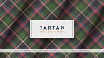 desatado tartan padronizar. tradicional escocês textura. elegante tecido. têxtil fundo vetor