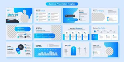 design de modelo de slides de apresentação de negócios criativos. use para fundo de apresentação moderno, design de folheto, controle deslizante de site, página de destino, relatório anual, perfil da empresa vetor