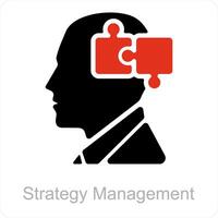 estresse gestão e equipe gestão ícone conceito vetor