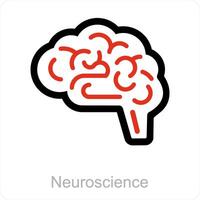 neurociência e mente ícone conceito vetor