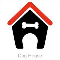 cachorro casa e animal ícone conceito vetor
