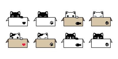 gato vetor gatinho ícone chita caixa logotipo símbolo desenho animado personagem ilustração rabisco Projeto
