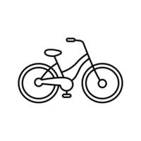 bicicleta vetor ilustração dentro rabisco estilo.