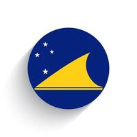 nacional bandeira do Tokelau ícone vetor ilustração isolado em branco fundo.