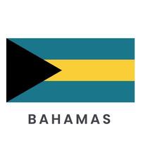 bahamas vetor bandeira isolado em branco fundo.