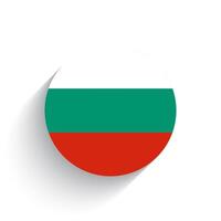 nacional bandeira do Bulgária ícone vetor ilustração isolado em branco fundo.