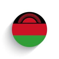 nacional bandeira do malawi ícone vetor ilustração isolado em branco fundo.