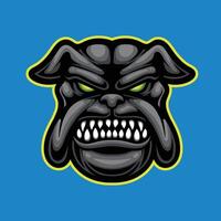 vetor bulldogs mascote logotipo modelo para esporte negócio e jogos equipe isolado