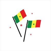 Senegal elemento independência dia ilustração Projeto vetor