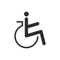 vetor de ícone de deficiência