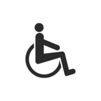 vetor de ícone de deficiência