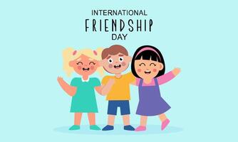 internacional amizade dia fundo vetor