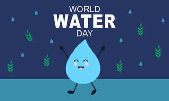 mundo água dia às 22 marcha poster campanhas vetor