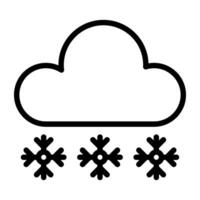 flocos de neve queda a partir de nuvem dentro lento movimento denotando neve queda ícone vetor