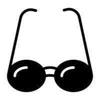 um ícone de download premium de óculos de coração vetor
