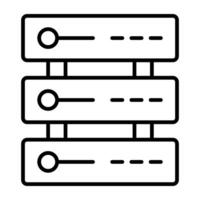 uma moderno Projeto ícone do dados servidor vetor