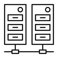 moderno Projeto ícone do dados servidor rede vetor