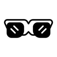 óculos acessório ícone, sólido Projeto do óculos vetor