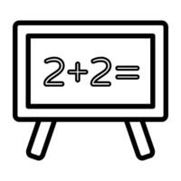 uma único Projeto ícone do matemática classe vetor