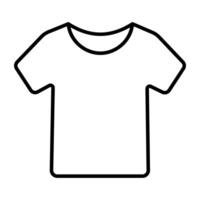 uma linear Projeto ícone do camisa, elegante vestuário vetor