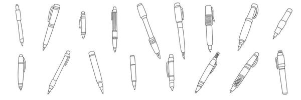 coleção do mão desenhado caneta dentro rabisco estilo isolado em fundo. mão desenhar vetor arte.