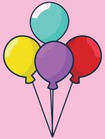 balão, balões vetor ilustração, para manipulações texturas