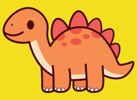 fofa dinossauro ilustração, padrão, vetor, para fundos, crianças tecido texturas vetor