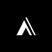 uma carta logotipo vetor ícone conjunto Projeto minimalista alfabeto logotipo