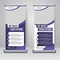 rollup corporativo ou modelo de design de banner x vetor