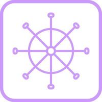 ícone de vetor de roda de navio