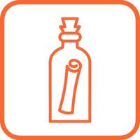 role no ícone de vetor de garrafa