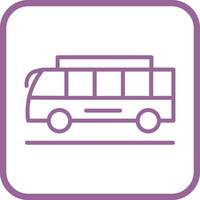 ícone de vetor de ônibus