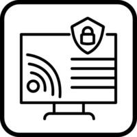 Wi-fi segurança vetor ícone