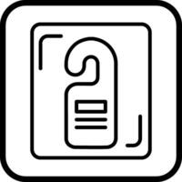ícone de vetor de cabide de porta